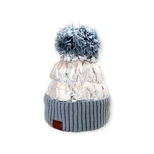 Silver lined Puffer hat